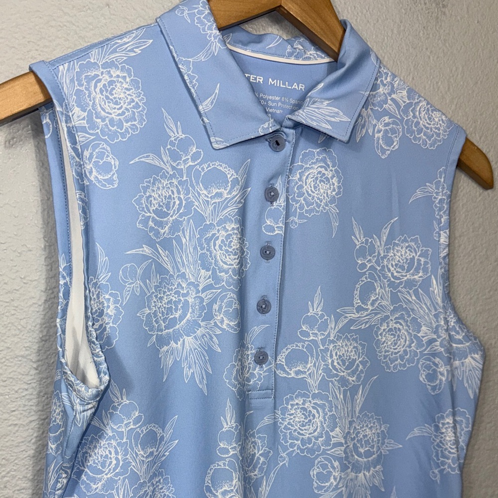 Peter Millar Women's Perfect Fit Garden Floral Sleeveless‎ Polo